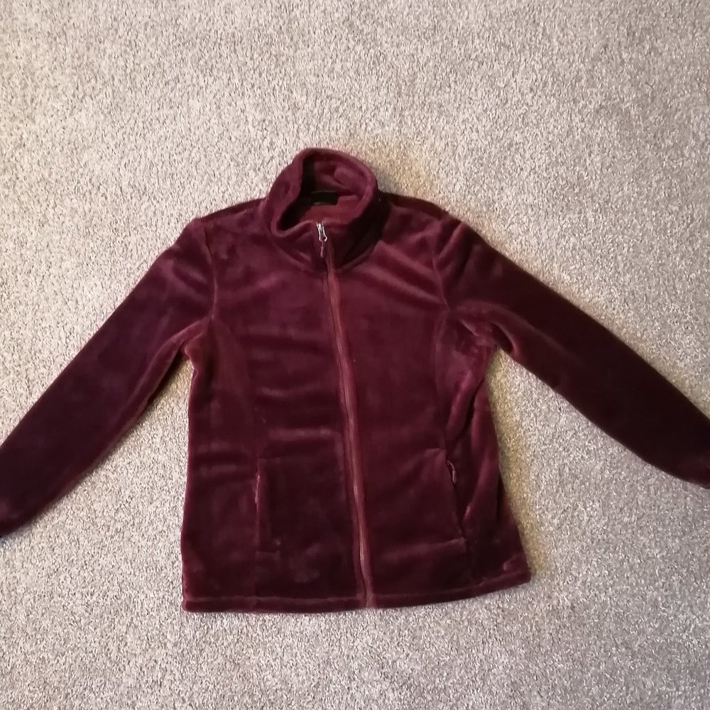 Burgundy Fuzzy Sweater